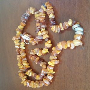 Vintage 26" Russian Butterscotch Baltic Amber Strand Necklace